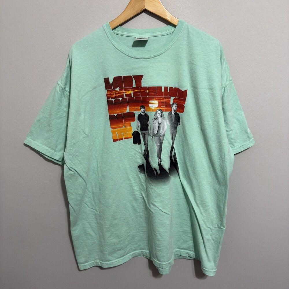 Lady Antebellum T-Shirt Adult 2XL Wheels Up Tour 2015 Double Sided Music Band